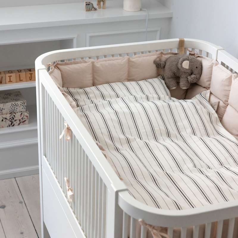 Sebra Sängkläder - Baby - Cream Stripe