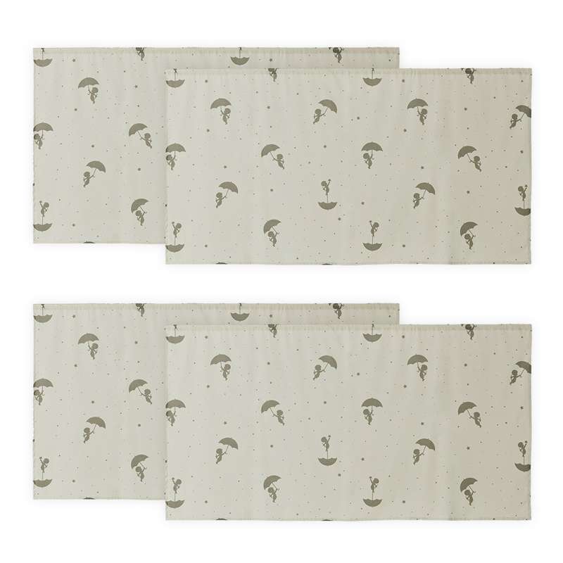 Hoppekids Gardin till Halvhög loftsäng - OLE LUKOIE - Grön