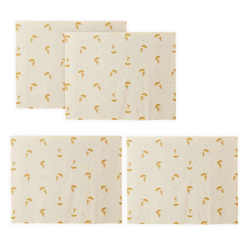 Hoppekids Gardin till Mellanhög säng - OLE LUKOIE - Gul