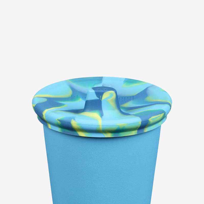 Klean Kanteen Kid Cup Sippy Lock till 296ml Cup - 2-Pack - Blå/Tie Dye