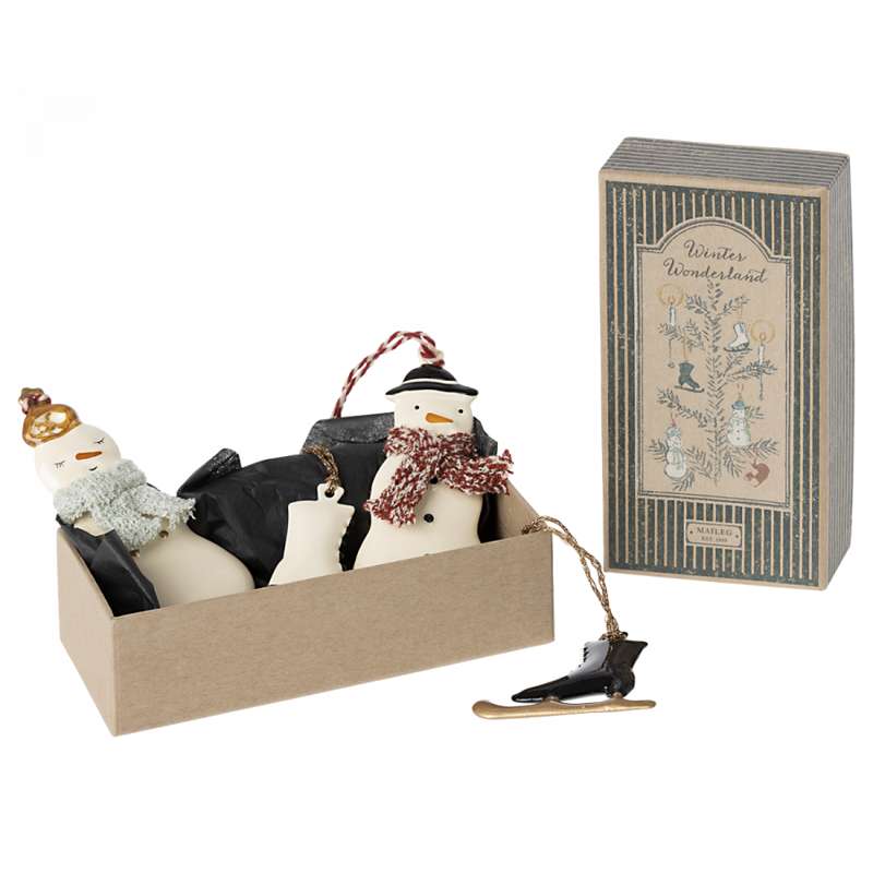 Maileg Julornament i Metall - 4 st. - Winter Wonderland (13 cm.)