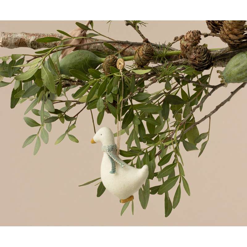 Maileg Julornament - Gås - Blå