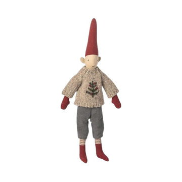 Maileg Nisse - strl. 2 - Pojke - Stickad Tröja