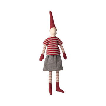 Maileg Nisse - strl. 3 - Flicka - Kjol och Stickad Tröja