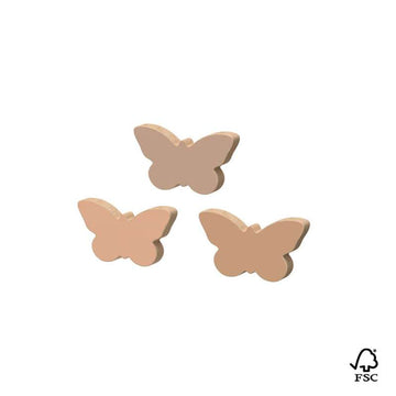 Cam Cam Copenhagen Dragkedjor Fjäril - 3-pack - FSC 100%