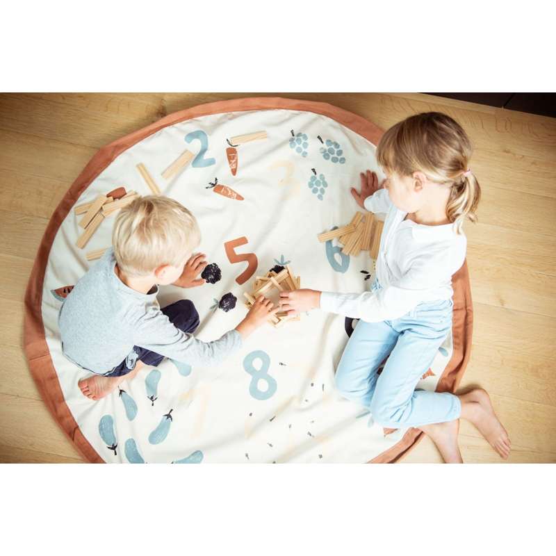 Play & Go Förvaringsmatta - Veggie Numbers