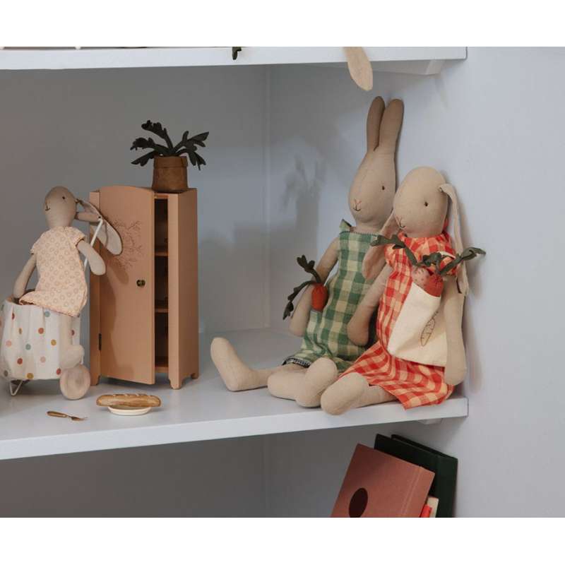 Maileg Kanin - Str. 3 - Ljus - Röd Klänning