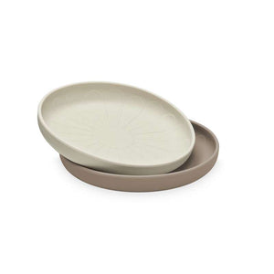 Cam Cam Copenhagen Tallrikar - Blomma - 2-pack - Earth Mix