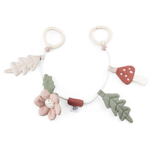 Sebra Barnvagnsfodral - Blad/Svamp/Blomma - Ekologisk Bomull