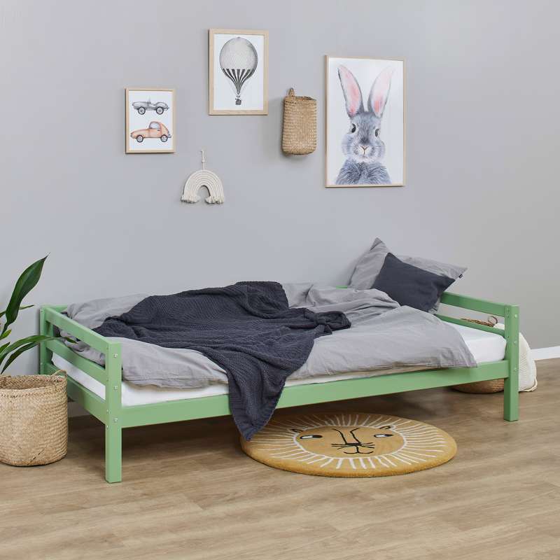 Hoppekids ECO Dream - Min färg Juniorsäng - 90x200 cm. - Delbar - Pale Green
