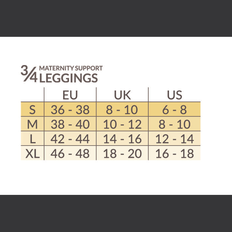 Carriwell Graviditetsleggings 3/4 - svart