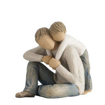 Willow Tree Det är min pappa Figur (pappa med medelstor pojke)