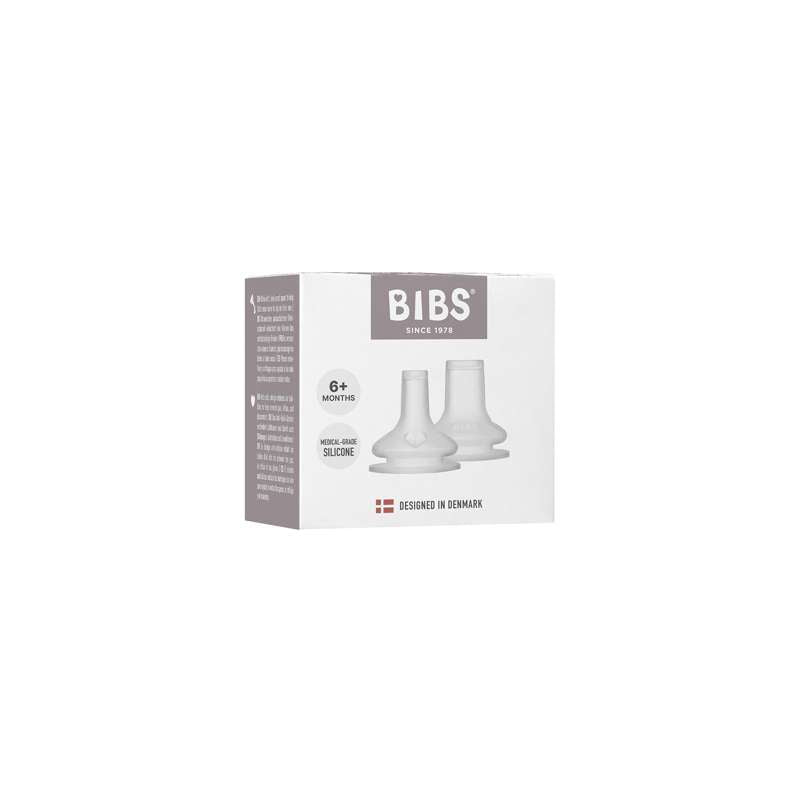 BIBS Flaska - Tillbehör - Suttehuvud - Silikon/Sippy - 2-Pack