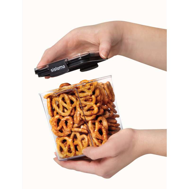 Sistema Matförvaring - Tritan Ultra - Fyrkantig - 920ml - Svart