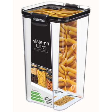 Sistema Matförvaring - Tritan Ultra - Fyrkantig - 1.3L - Svart