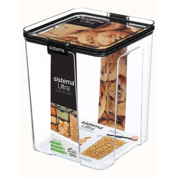 Sistema Matförvaring - Tritan Ultra - Fyrkantig - Stor - 2.75L - Svart