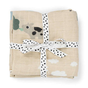 Done By Deer Stofblöjor - 2 st. - Tiny Farm - Sand