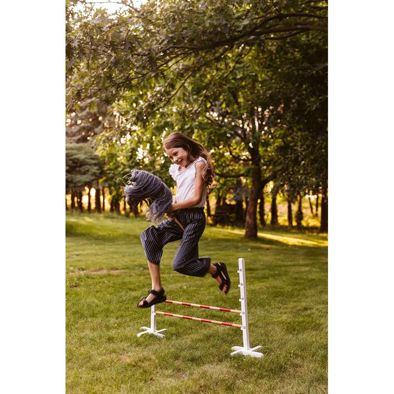 By Astrup käpphäst m. Öppen Mun - Sky/Grå