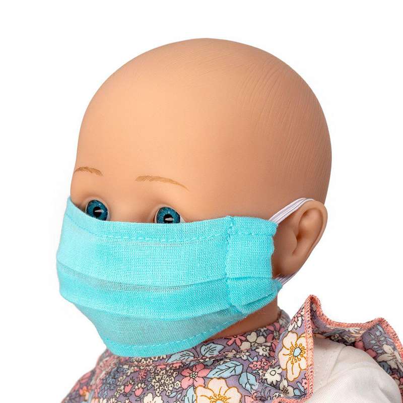 Mini Mommy docka - blå ansiktsmask 3 st.