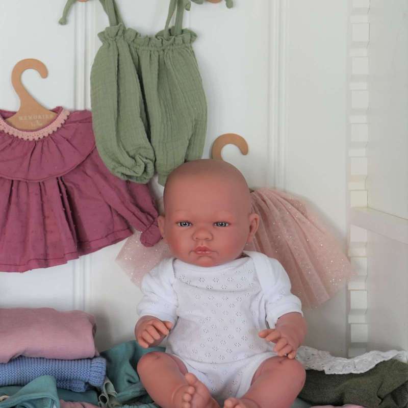 Memories by Así Docka - 43-46 cm. - Tröja - Mörkgrön