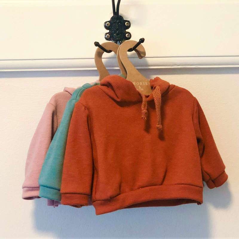 Memories by Así Docka - 43-46 cm. - Hoodie - Rost