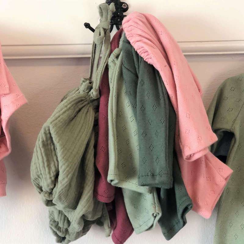 Memories by Así Docka - 43-46 cm. - Bomullsbyxor - Mörkgrön