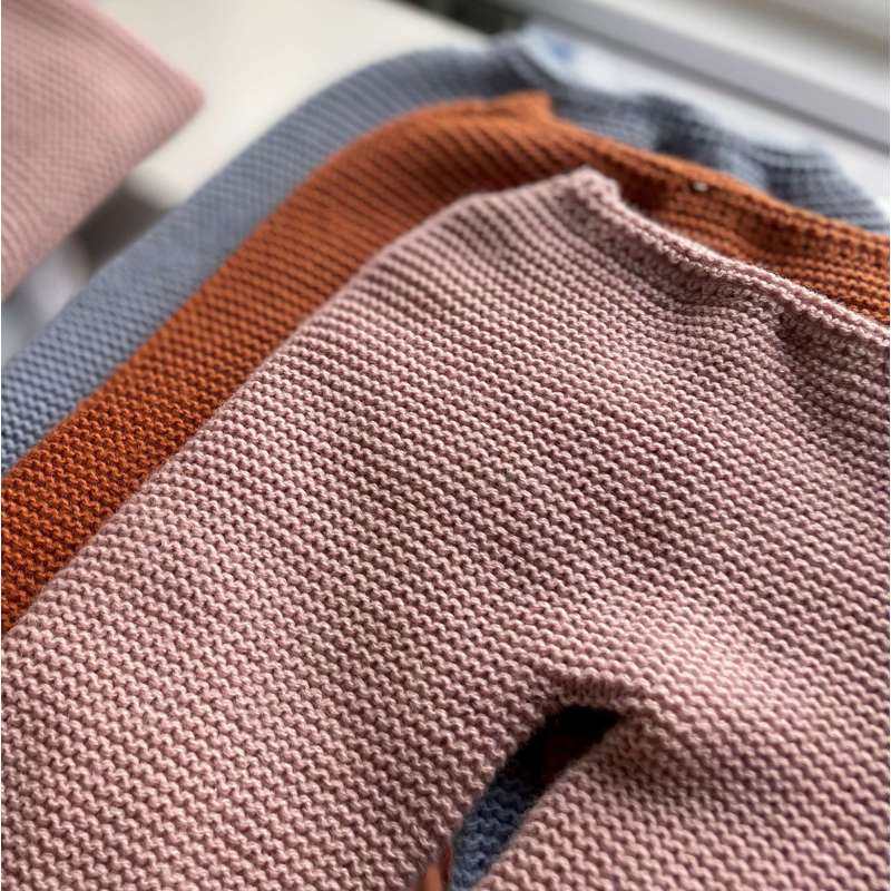 Memories by Así Docka - 43-46 cm. - Varm Stickade byxor - Rosa