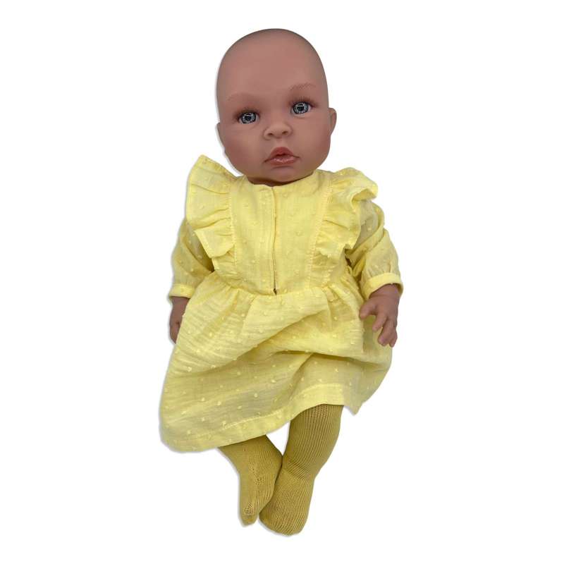 Memories by Así Docka - 43-46 cm. - Strumpbyxor - Ockergul