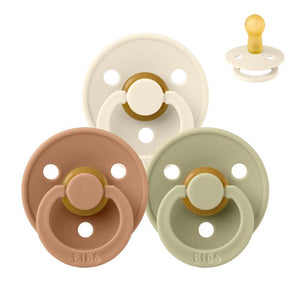 Bibs Rund Colour Napp - bundle - 3 st. - strl. 2 - Mjuk höst