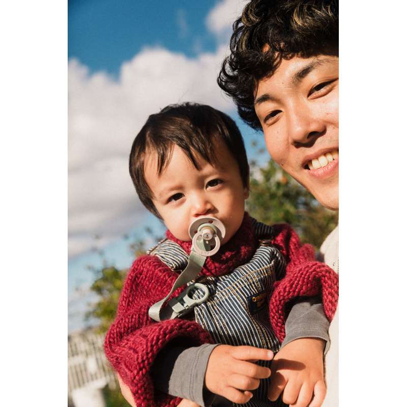 Bibs Rund Colour Napp - strl. 3 - naturgummi - Studio - Bumblebee - Svamp