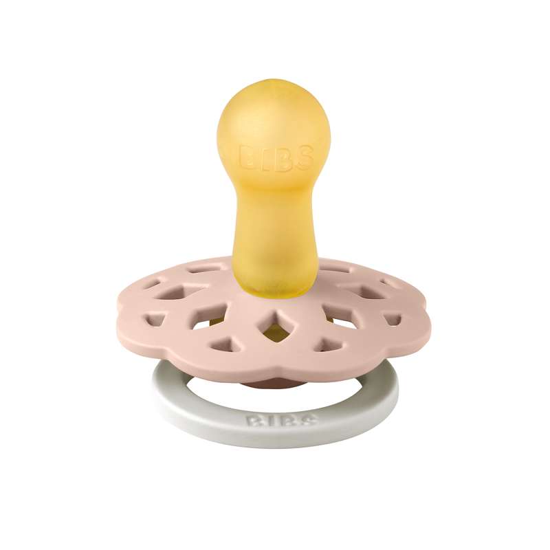 Bibs Boheme Napp - strl. 2 - naturgummi - GLOW - Blush