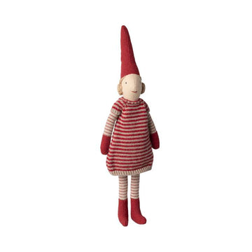 Maileg Nisse - strl. 1 - Flicka - Stickad Klänning