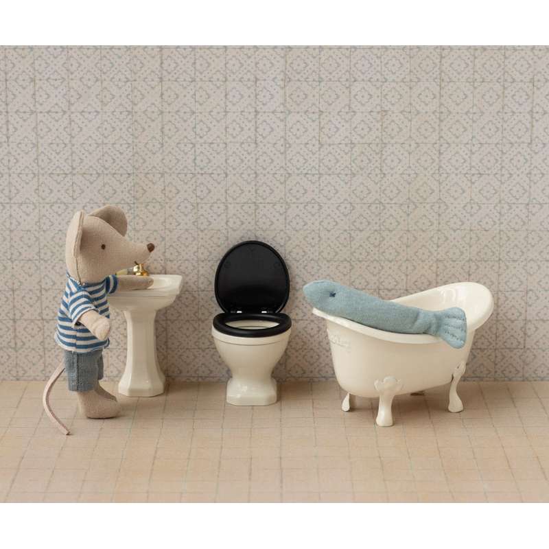 Maileg WC - Mus - RåVit