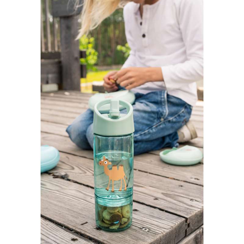 Carl Oscar Barn Drickflaska m. Snacksbotten - Kamel - Mint