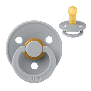 Bibs Rund Colour Napp - strl. 2 - naturgummi - Moln