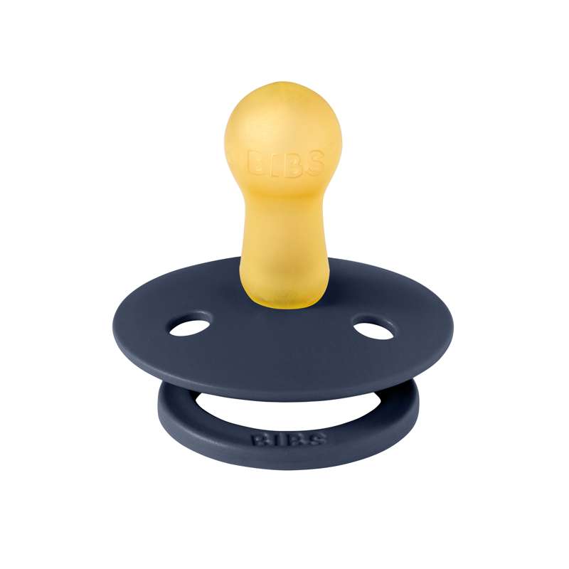 Bibs Rund Colour Napp - strl. 2 - naturgummi - Djup rymd