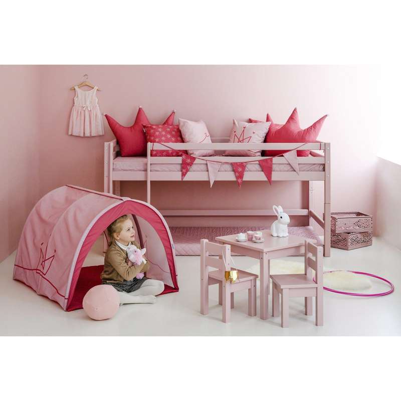 Hoppekids Quiltat Täck över Madrass - 12 cm. - Flera Storlekar - Pale Rose