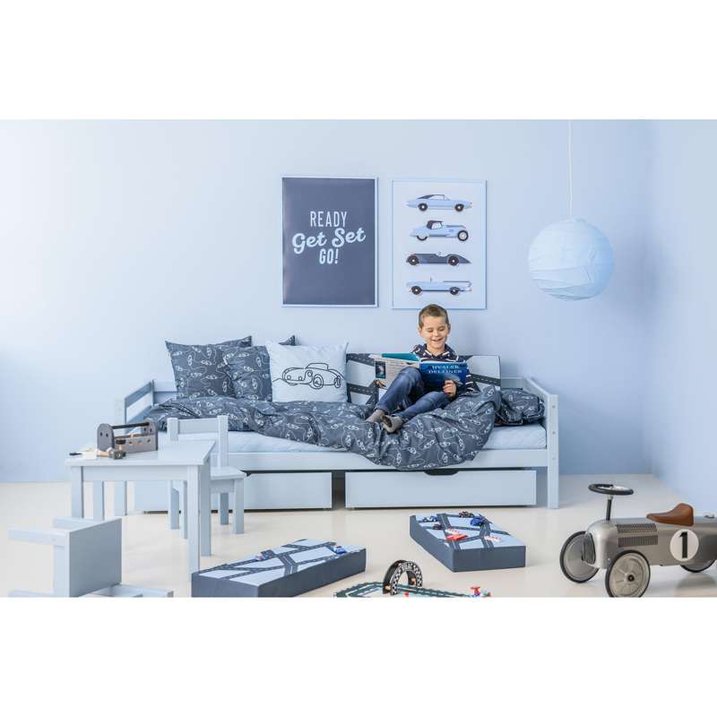 Hoppekids Quilttäcket till madrass - 9 cm. - Flera storlekar - Dream Blue