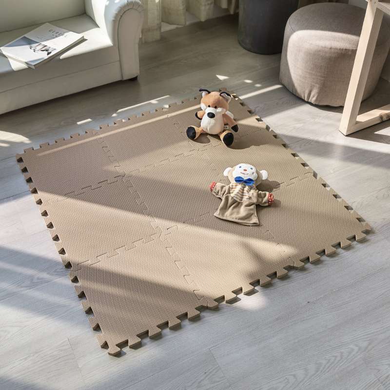 Kid'oh Skumleksakgolv - 9 bitar - Sand