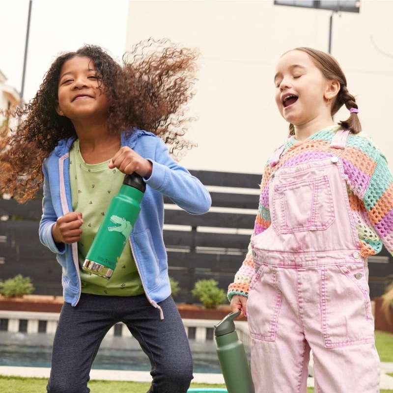 Klean Kanteen Kid Classic Termosdrickflaska - Kid SportCap - 355ml - Dino Skate