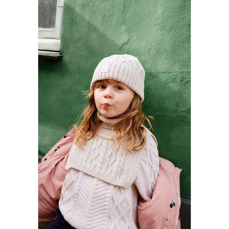 Liewood Ezra Beanie m. Kabel - Sandy