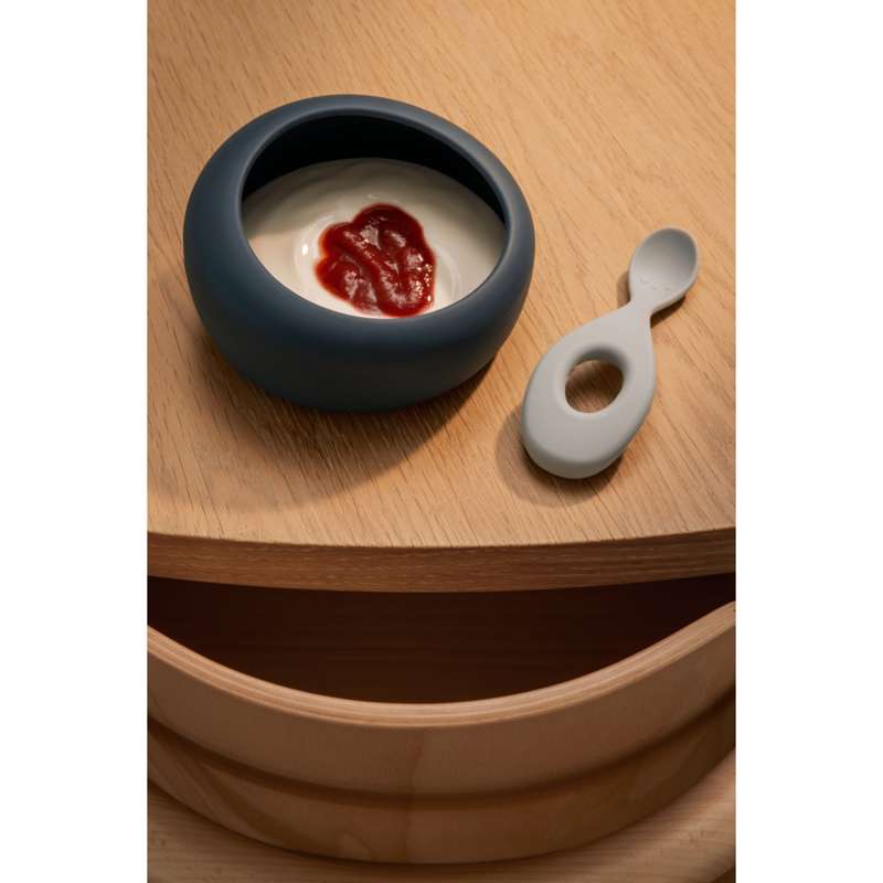 Liewood Sparia Skål m. Ske - Valblå/Duvblå