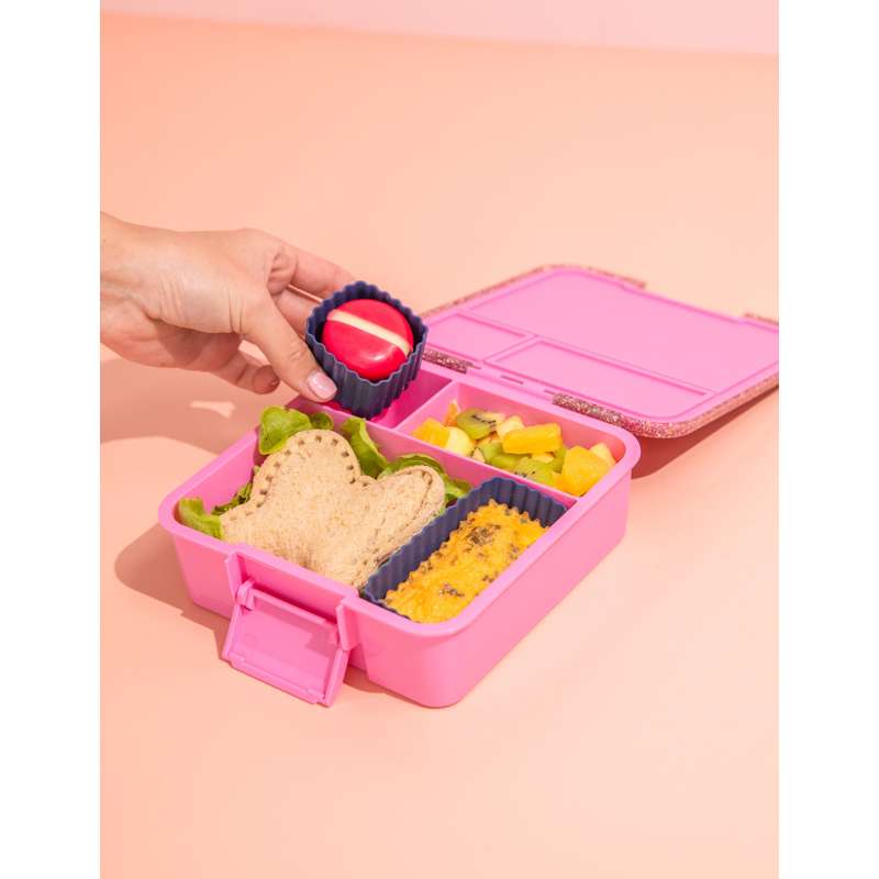 MontiiCo Mix Bento Silikonkoppar - 3 st. - Marinblå