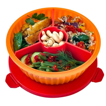 Yumbox Matlåda - Poke Love Bowl - 4 rum - Tangerinorange