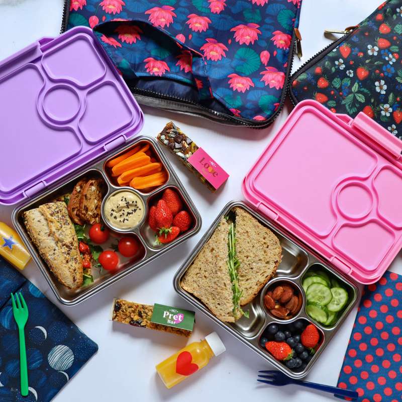 Yumbox Matlåda - Presto Rostfritt Stål - 4 rum - Pomme Grön