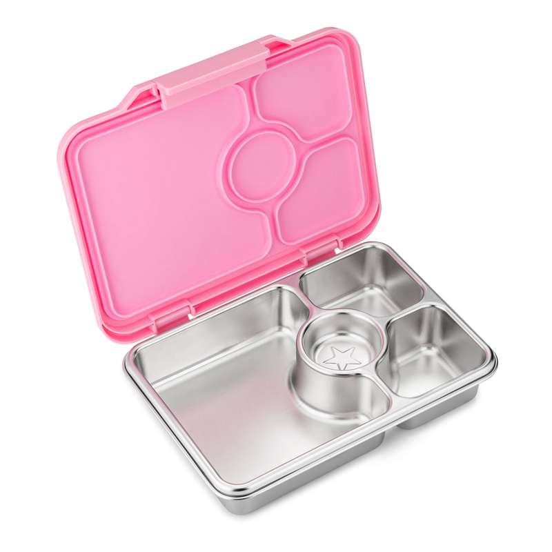 Yumbox Matlåda - Presto Rostfritt Stål - 4 fack - Versaille Rose