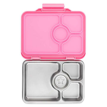 Yumbox Matlåda - Presto Rostfritt Stål - 4 fack - Versaille Rose