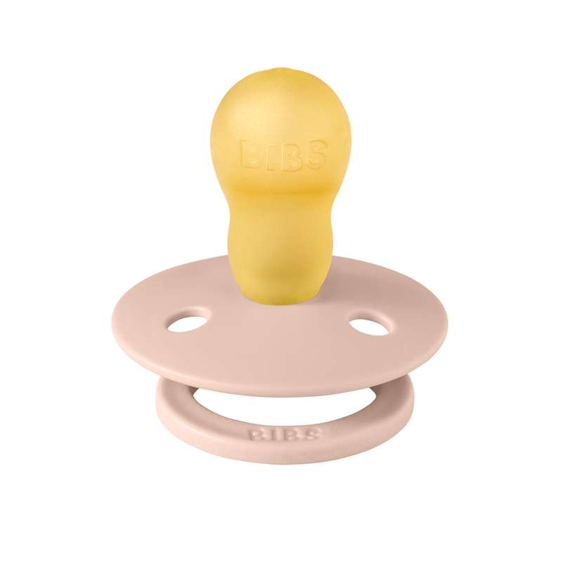 Bibs Rund Colour Napp - strl. 3 - naturgummi - Studio - Nyckelpiga - Blush