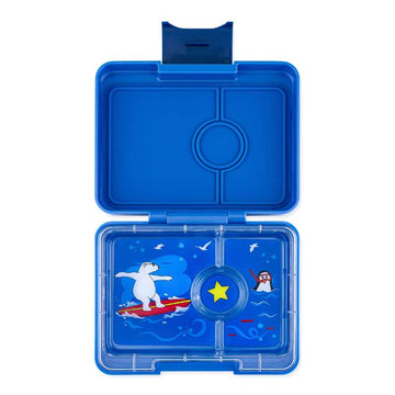 Yumbox Matlåda - Minisnack - 3 rum - Surf Blue/Polar Bear