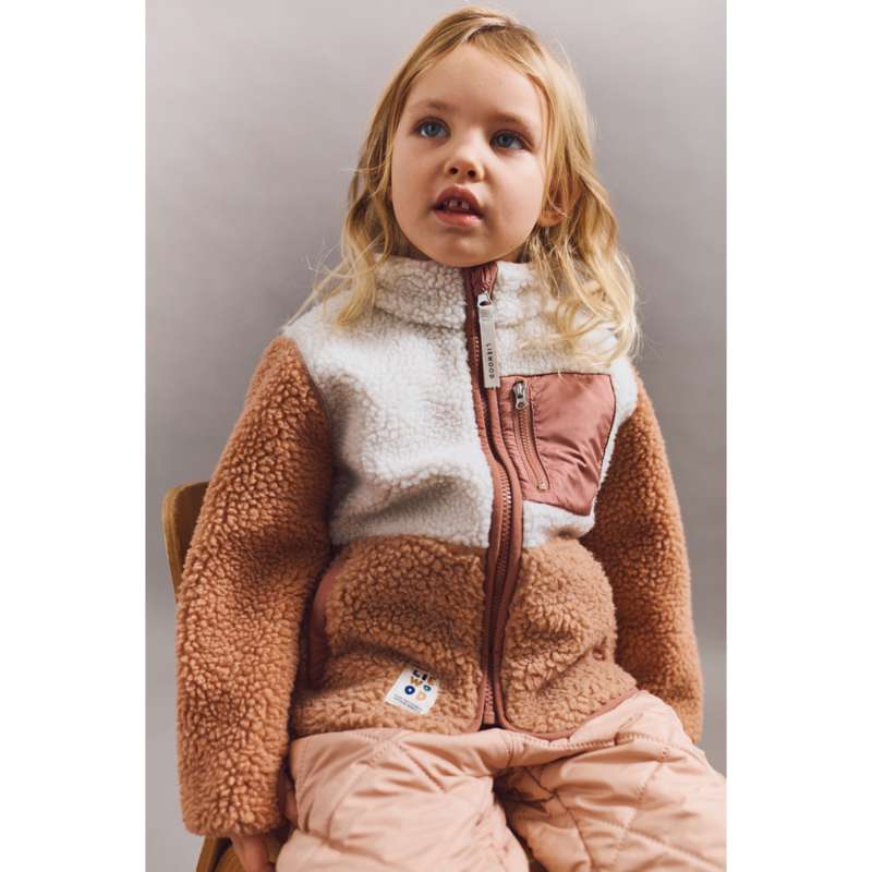 Liewood Nolan Fleecejacka - Tuscany Rose Multi Mix